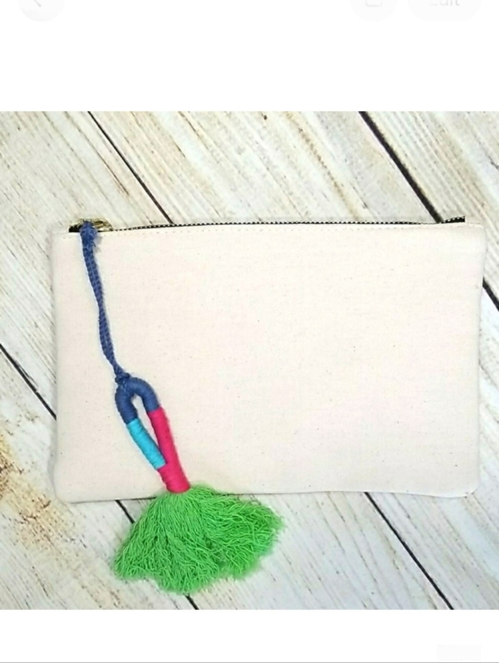Makeup Canvas Bag NWOT
